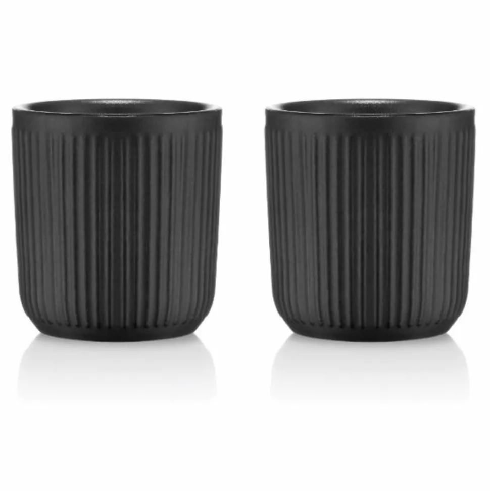 Bodum 2 tasses à café double paroi 10cl noir - 12059-259