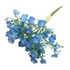 Bouquet de gypsophila artificielle - 12 tiges，fleurs bleues