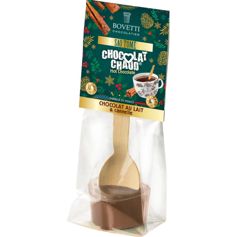 BOVETTI - Cuillère chocolat chaud - chocolat au lait & cannelle 35g