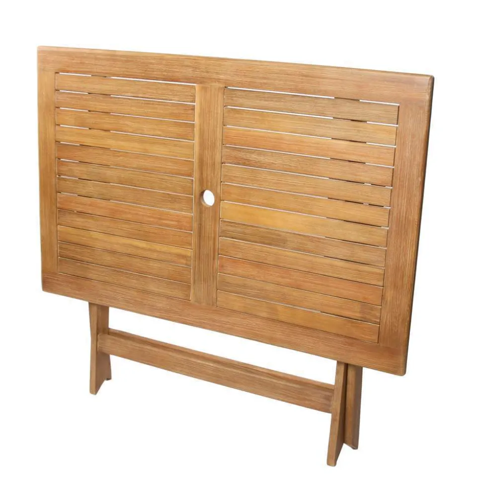 BRIGHTON - Table de jardin Falcon MAYA en acacia - 110x70x72 cm