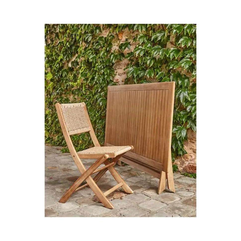 BRIGHTON - Table de jardin Falcon MAYA en acacia - 110x70x72 cm