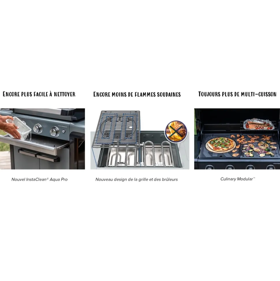 CAMPINGAZ - Barbecue à gaz Onyx noir 4 brûleurs - 157x69x119 cm