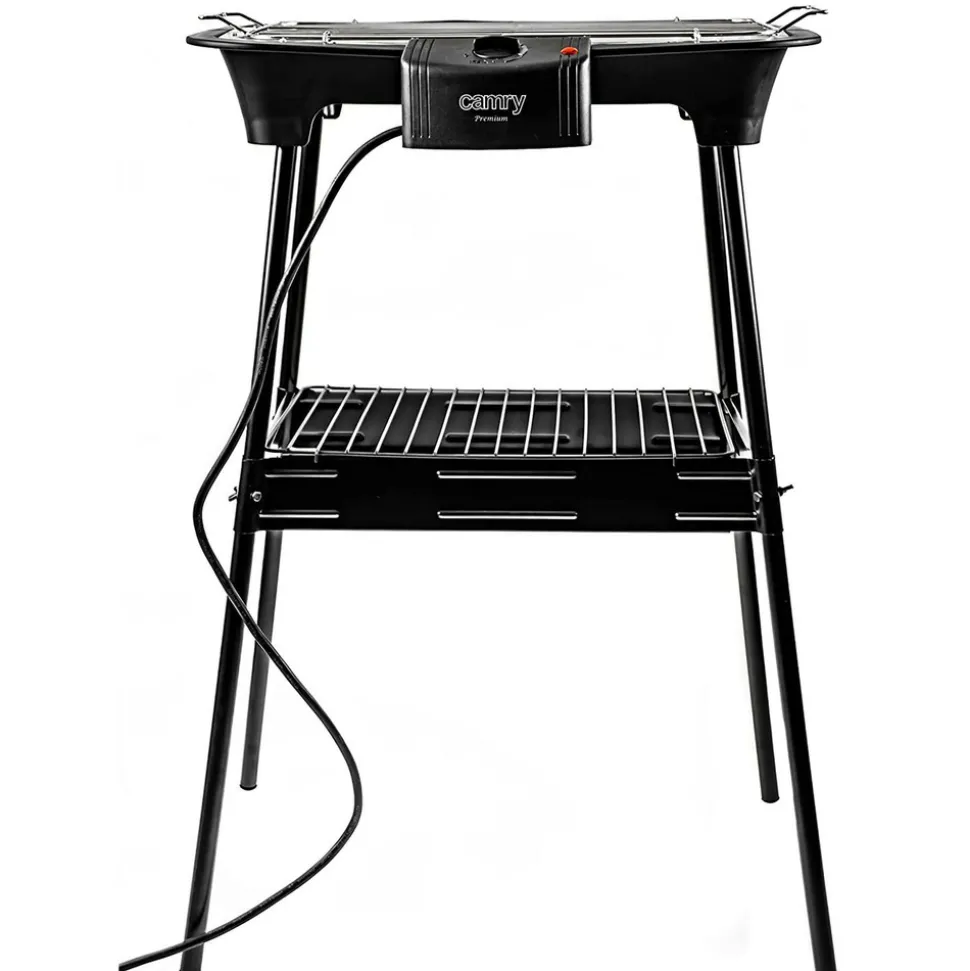 CAMRY - Barbecue électrique camry cr-6612, puissance 2000w, ajustements de température en douceur, voyant du thermostat
