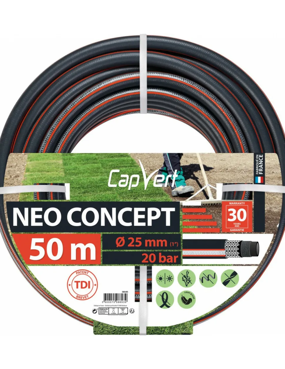CAP VERT - Tuyau d'arrosage neo concept 25 x 50 20