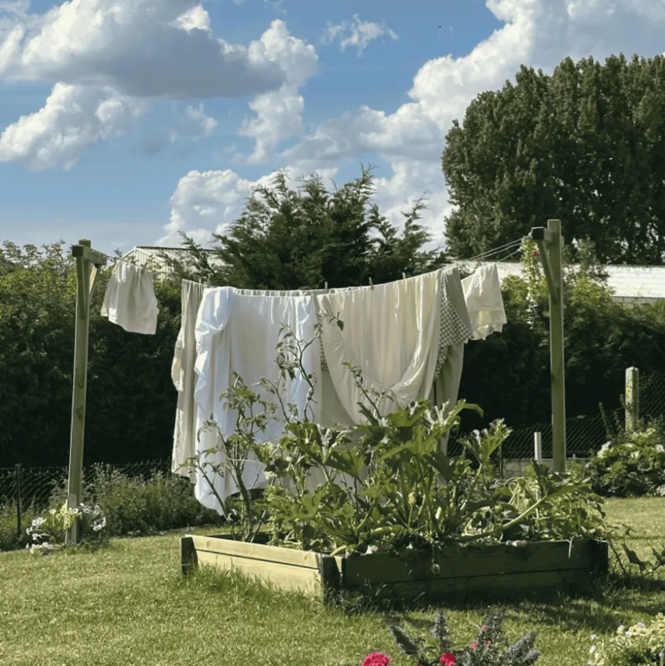 CERLAND - Etendoir à linge - 185 x 90 x 300 cm