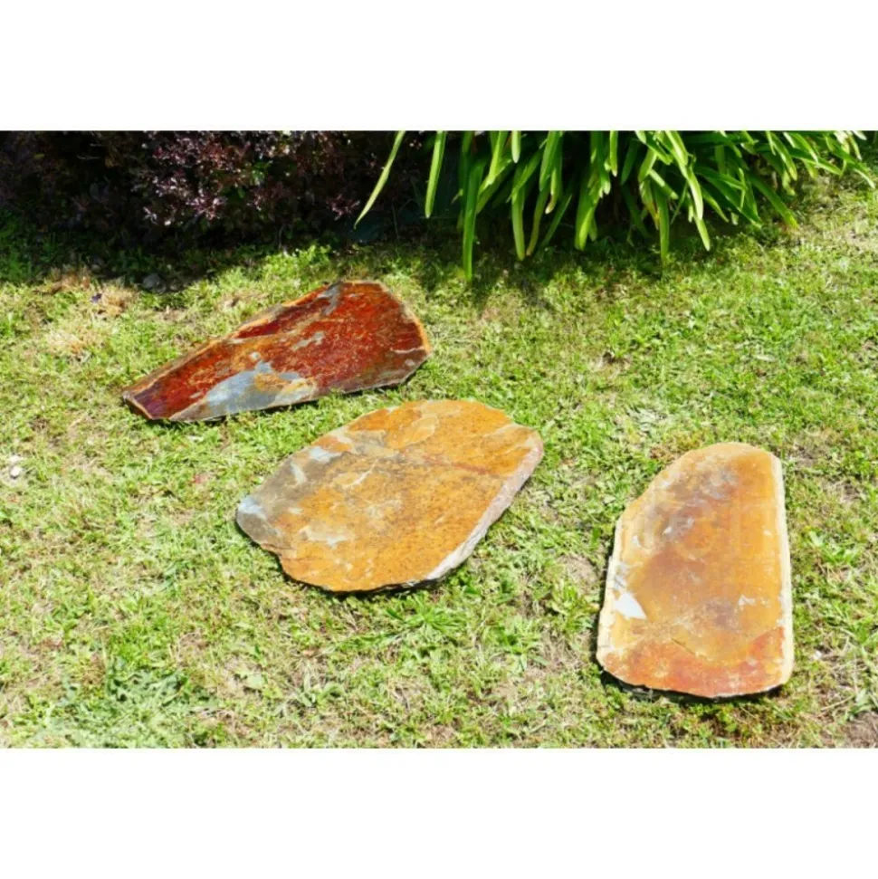 CLASSGARDEN - Pas japonais corten irrégulier - pack de 10 pièces