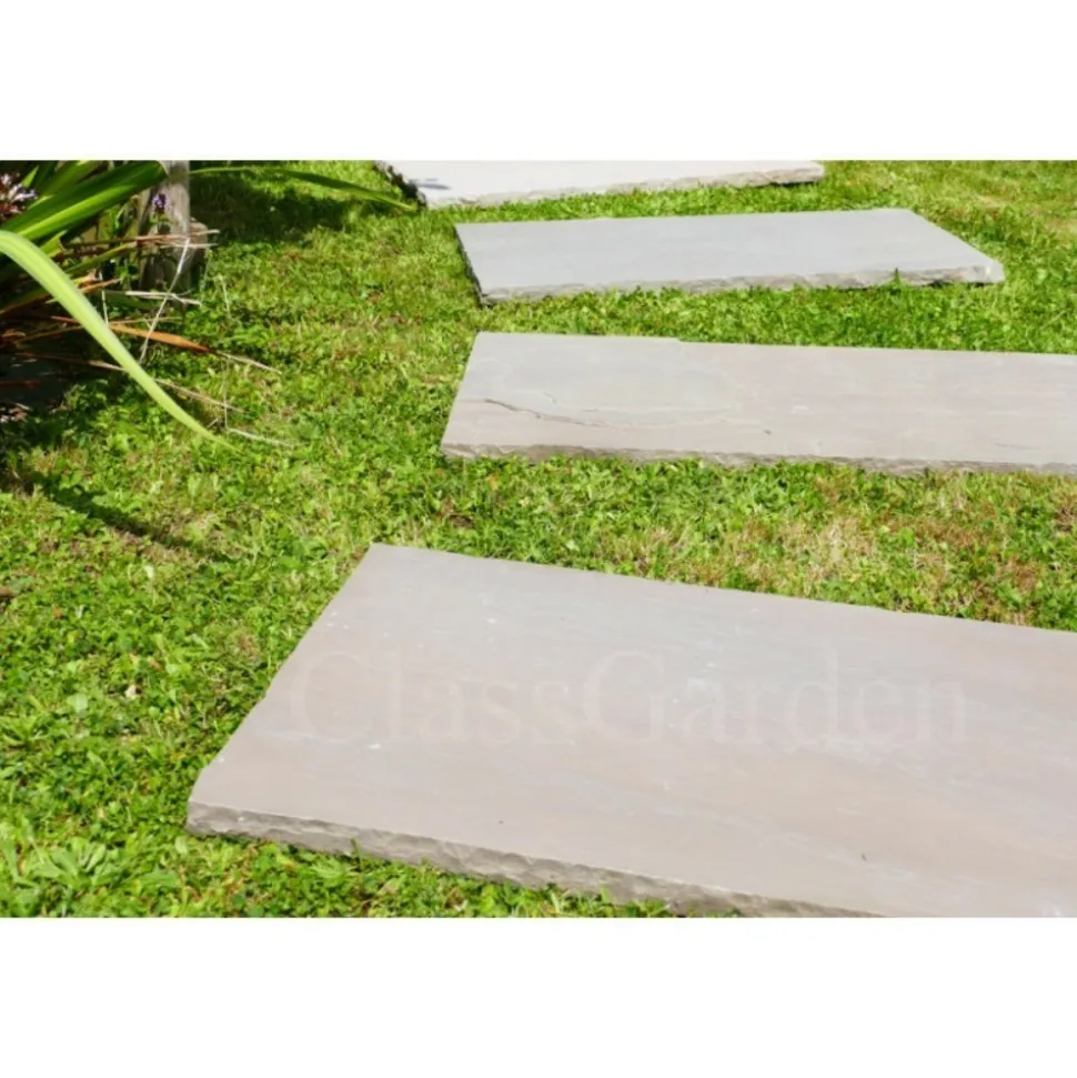 CLASSGARDEN - Pas japonais grès kandla multicolore 100x50