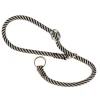 Collier semi-étranglé pour chiens sport extreme cs8/50, longe en nylon robuste, ajustable, marron-noir