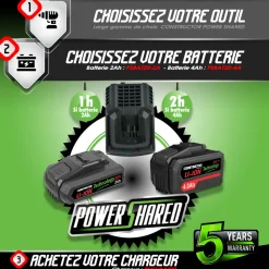 CONSTRUCTOR - Souffleur sur batterie 20 v max, 200 km/h, 12500 t/min (sans batterie)