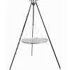 COOK - Barbecue grille de cuisson suspendu en inox 60 cm sur trépied 180 cm