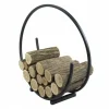 COOK - Range-bûches rond spiral en acier noir ø 80 cm