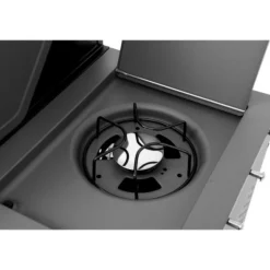 COOKINGBOX - Barbecue a gaz - cooking box - brisbane - cuisine inox - 142 x 57 x 112 cm - gris