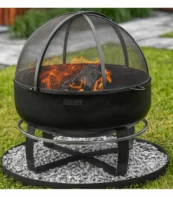 COOKKING - Braséro de jardin xxl viking 60cm de diamètre, acier naturel,cookking, 111564