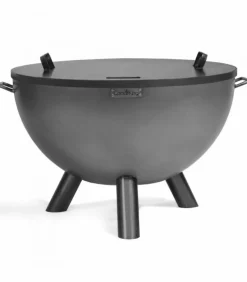 COOKKING - Foyer de jardin premium kongo, acier naturel, 85cm de diamètre, cookking, 111295