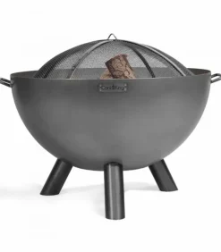 COOKKING - Foyer de jardin premium kongo, acier naturel, 85cm de diamètre, cookking, 111295