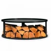 COOKKING - Plateforme pour braséro avec support de bûches, acier naturel 62cm de diamètre, cookking, 111040
