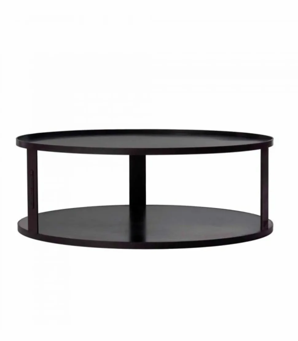 COOKKING - Socle de braséro avec compartiment à bûches, 72cm de diamètre, acier brut, cookking, 111041