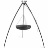 COOKKING - Trépied avec wok suspendu, acier, 200cm de hauteur, 60cm de diamètre, cookking, 111013