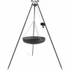 COOKKING - Wok suspendu sur trépied, acier naturel, manivelle inclue, cookking, 111021