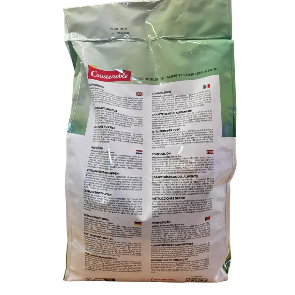 COUSTENOBLE - Nourriture mélange tous rongeurs 3 kg