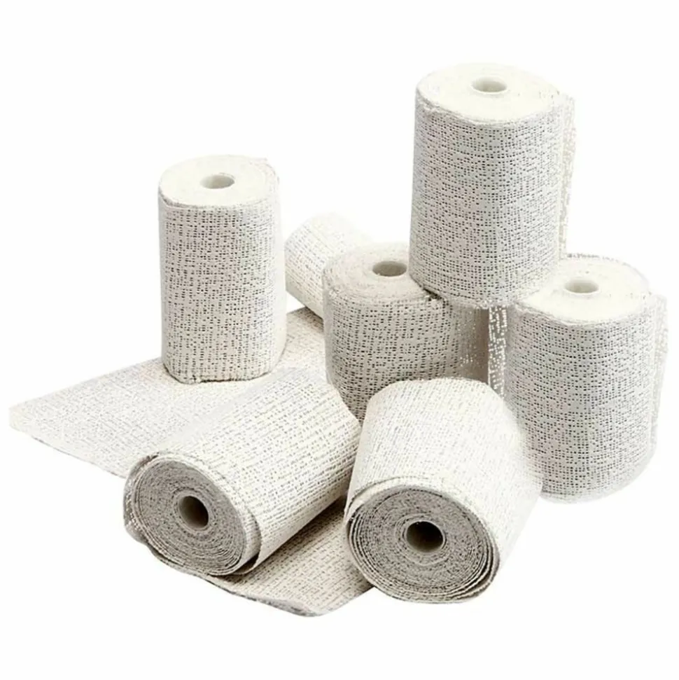 CREOTIME - 80 bandes plâtrées en rouleau 2,7 m