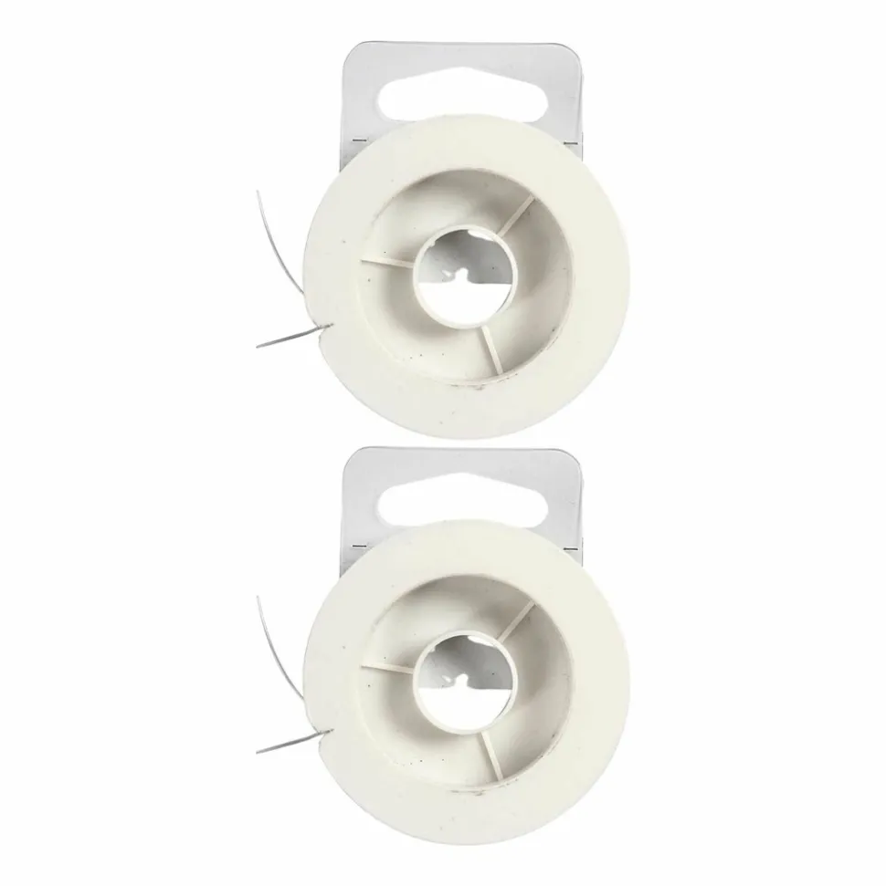 CREOTIME - 2 bobines de fil élastique transparent 10 m