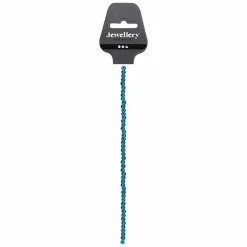 CREOTIME - 45 perles en verre à facettes rondes ø 4 mm - turquoise
