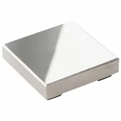 CREOTIME - Bloc en acier support pour gravure de métal - 5 x 5 cm