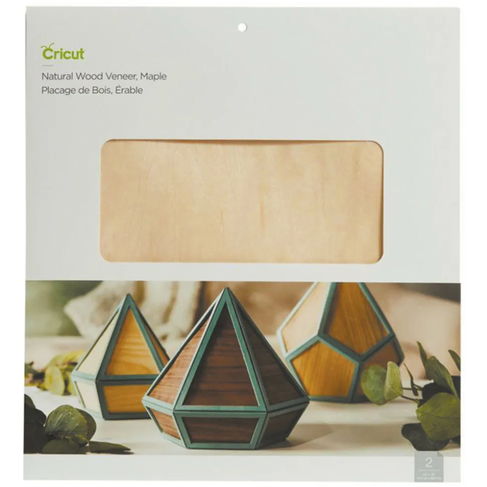 CRICUT - 2 feuilles placage bois d'érable - 30,5 x 30,5 cm