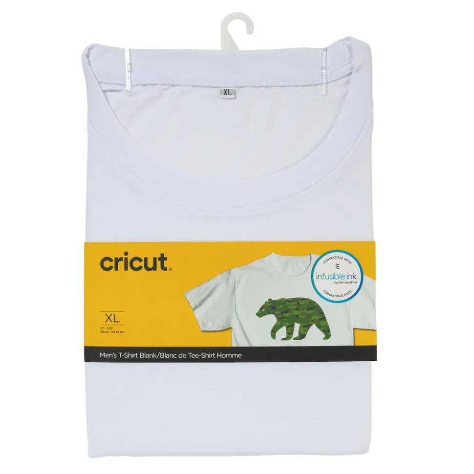 CRICUT - T-shirt homme à customiser blanc xl - cricut