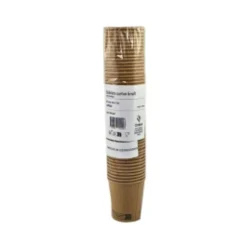 CROKUS - Petit gobelet café 18 cl carton kraft par 50