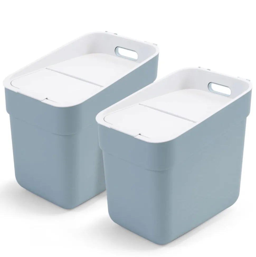 CURVER - Poubelle ready to collect 20 l bleu clair