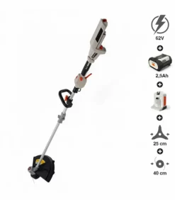 DAEWOO - Pack coupe-bordures à batterie 62v daewoo puissante batterie et chargeur inclus dalst62bl-16d-2-5ah