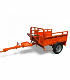 DAEWOO - Remorque freinée 450kg de charge pour motoculteur toute marque - daewoo datr145