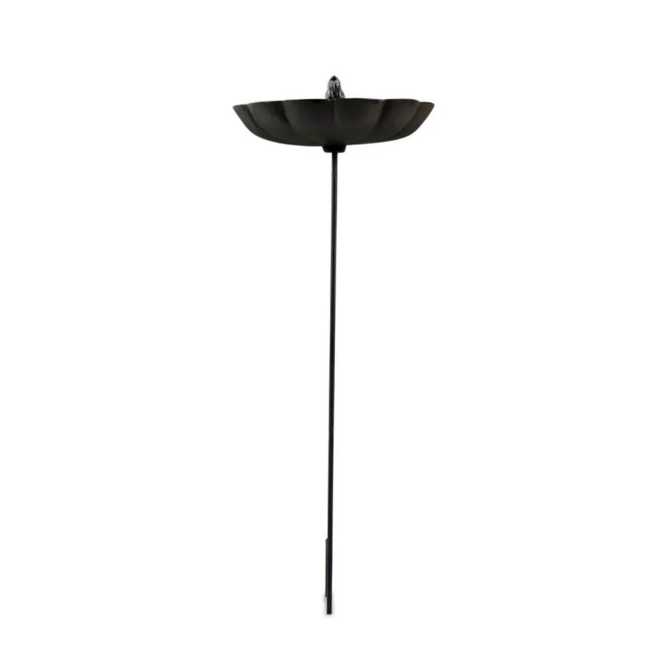 DÉCORATION D'AUTREFOIS - Abreuvoir oiseau sur pied fonte fonte marron - décoration d'autrefois
