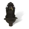 DÉCORATION D'AUTREFOIS - Fontaine de jardin aluminium marron - décoration d'autrefois