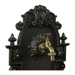 DÉCORATION D'AUTREFOIS - Fontaine de jardin aluminium marron - décoration d'autrefois