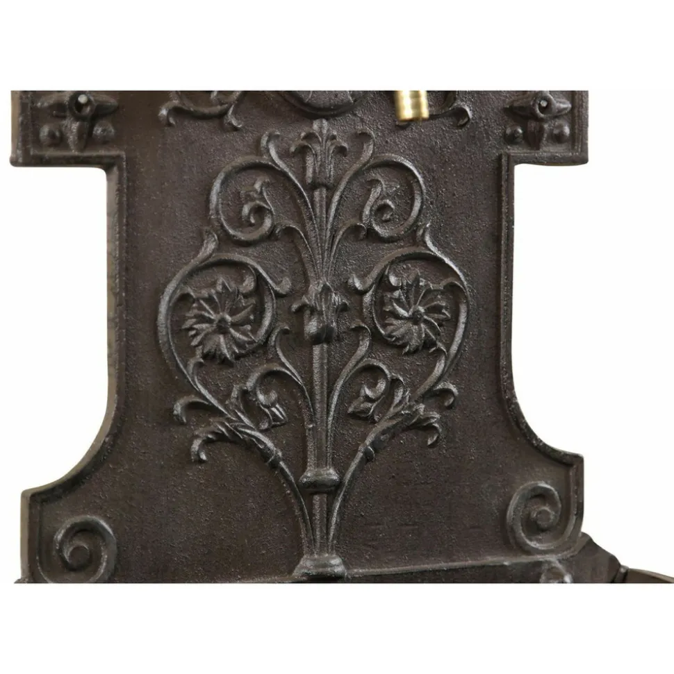 DÉCORATION D'AUTREFOIS - Fontaine de jardin aluminium marron - décoration d'autrefois