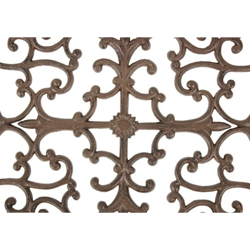 DÉCORATION D'AUTREFOIS - Paillasson rectangulaire fonte fonte marron - décoration d'autrefois