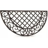 DÉCORATION D'AUTREFOIS - Paillasson demi-lune fonte fonte marron - décoration d'autrefois
