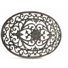 DÉCORATION D'AUTREFOIS - Paillasson lune fonte fonte marron - décoration d'autrefois