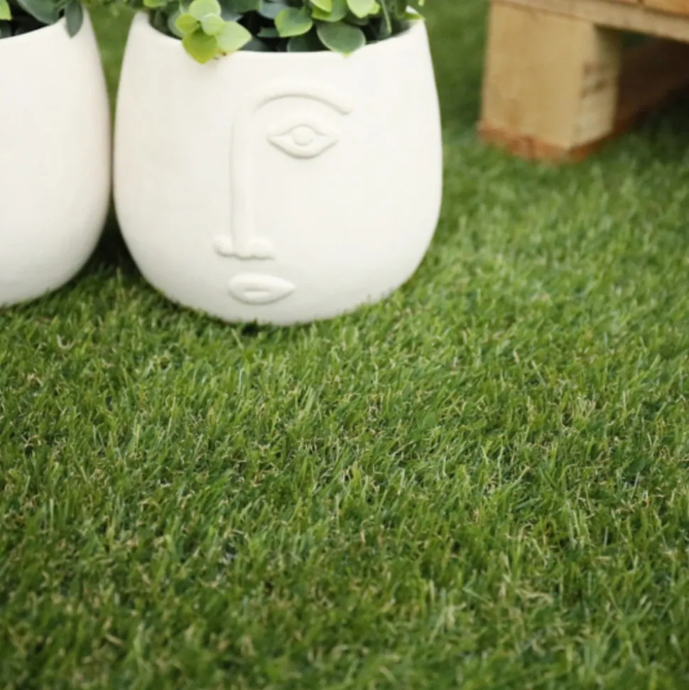 DÉCOWEB - Gazon synthétique fireguard classé feu - 25mm - rouleau de 3m x 8m