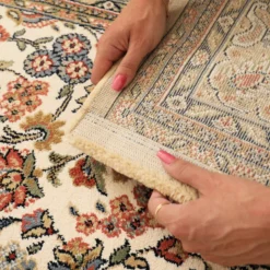 DÉCOWEB - Tapis traditionnel floral - mamie in love - corail doux - 200 x 290 cm