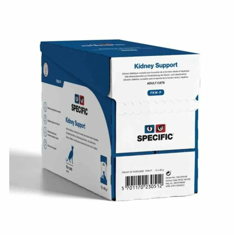 DECHRA - Sachet de pâtée chat fkw-p kidney support - specific 12*85 g