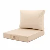 DECO ARTS - Coussins pour salon de jardin déhoussable 60x70cm beige