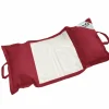DECO ARTS - Pouf piscine en polyester 170x90 cm rouge piment