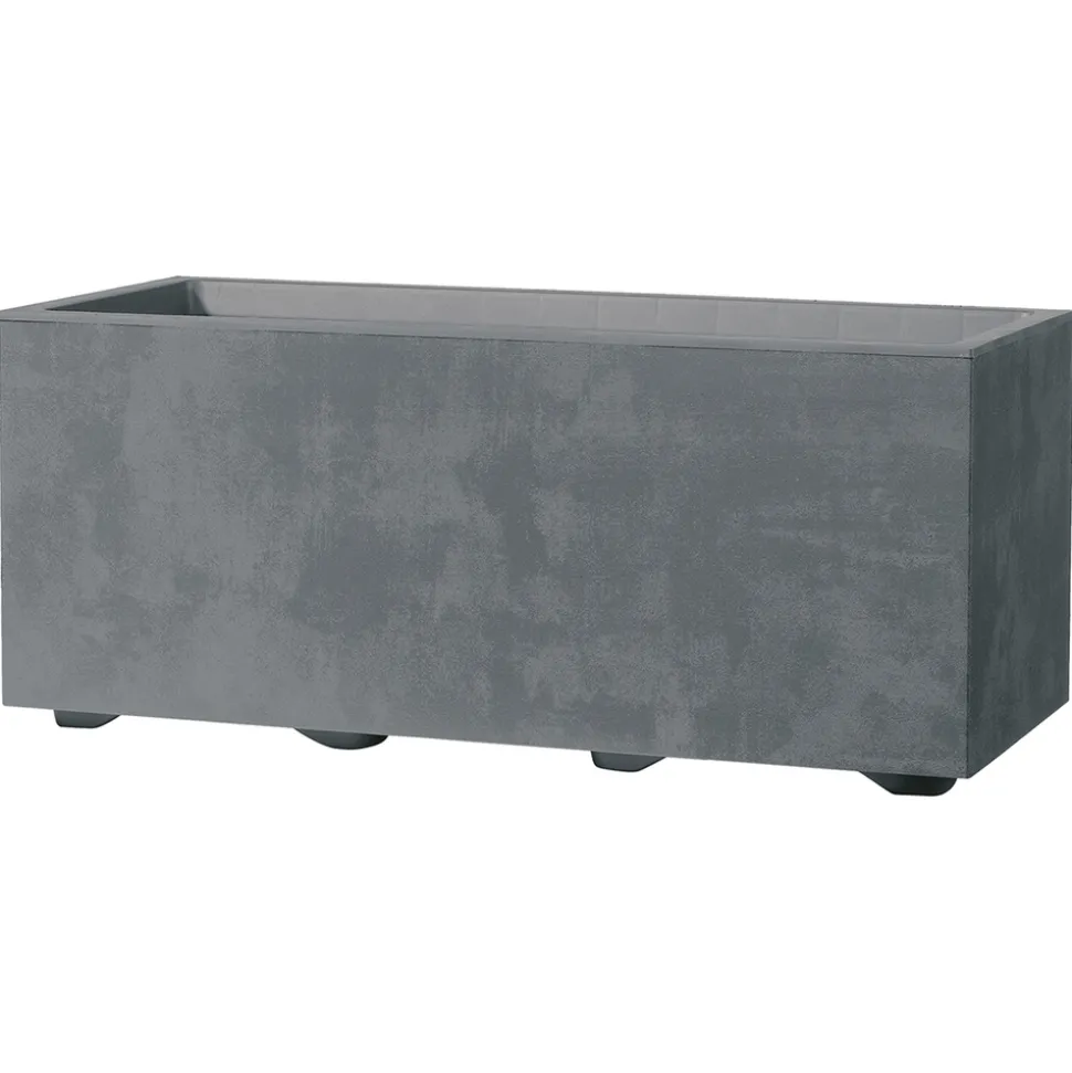 DEROMA - Bac muret Millennium, à réserve d'eau, coloris ashgrey - L.59cm