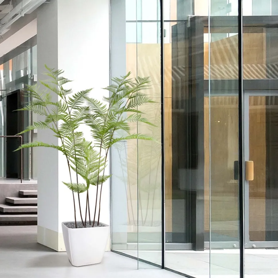 DESIGN PLANTS - Bouquet artificiel de fougères forestières xl 140cm