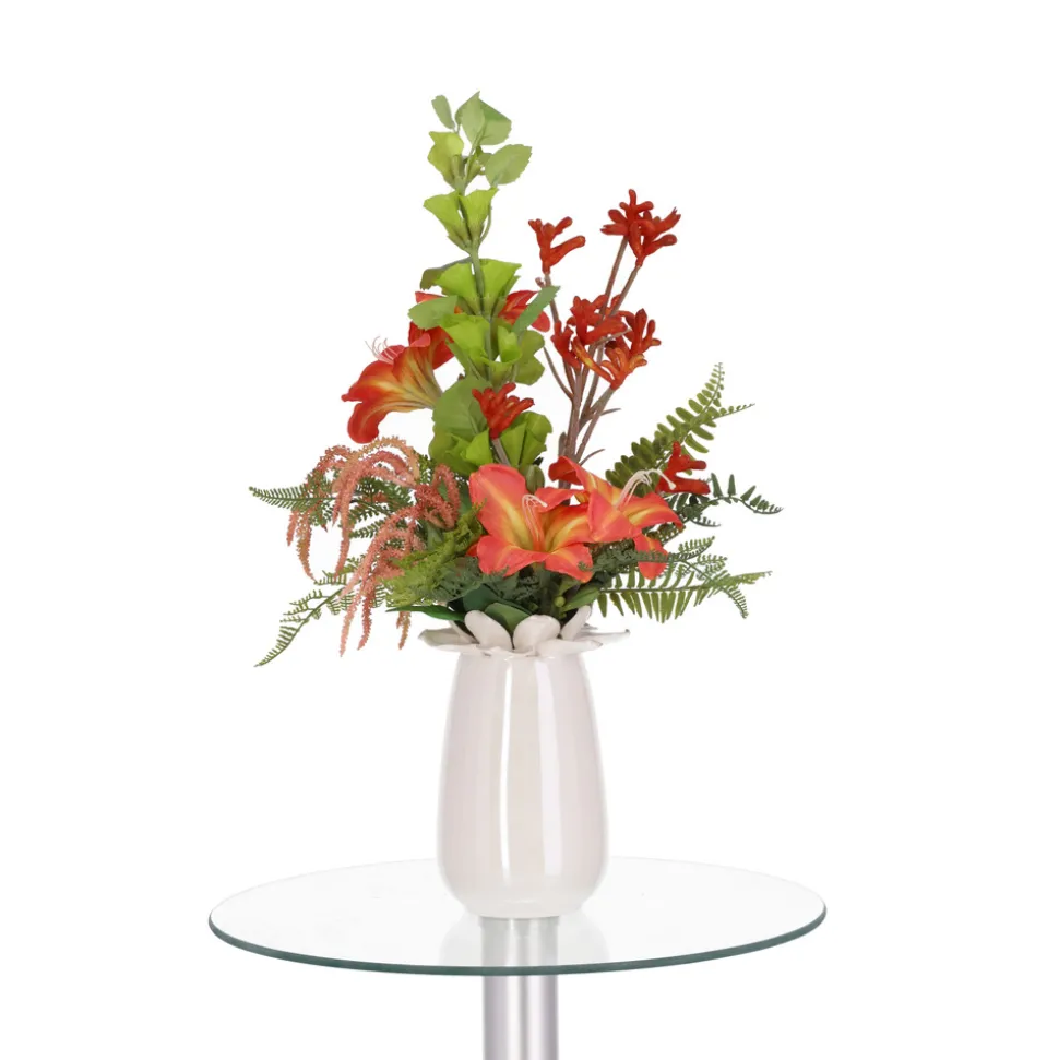 DESIGN PLANTS - Bouquet artificiel vivienne madrid 55cm orange