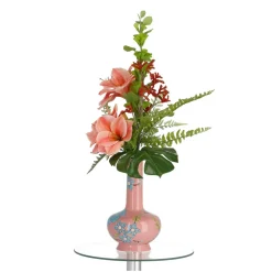 DESIGN PLANTS - Bouquet artificiel entrelacé mia oslo rose